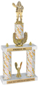 Trophy: 2-Post w/ Wreath Riser & Trim