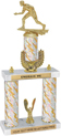 Trophy: 2-Post w/ Wreath Riser & Trim