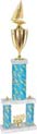 Trophy: 2-Post w/ Square/Oval Center Column & Trim
