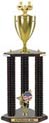 Trophy: Wood 3-Post w/ Insert