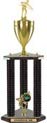 Trophy: Wood 3-Post w/ Insert