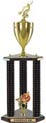 Trophy: Wood 3-Post w/ Insert