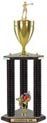 Trophy: Wood 3-Post w/ Insert