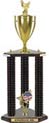 Trophy: Wood 3-Post w/ Insert