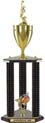 Trophy: Wood 3-Post w/ Insert