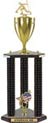 Trophy: Wood 3-Post w/ Insert
