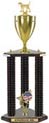 Trophy: Wood 3-Post w/ Insert