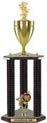 Trophy: Wood 3-Post w/ Insert