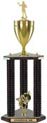 Trophy: Wood 3-Post w/ Insert