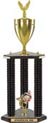 Trophy: Wood 3-Post w/ Insert