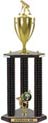 Trophy: Wood 3-Post w/ Insert