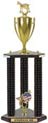 Trophy: Wood 3-Post w/ Insert