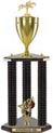 Trophy: Wood 3-Post w/ Insert