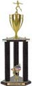 Trophy: Wood 3-Post w/ Insert