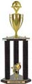Trophy: Wood 3-Post w/ Insert