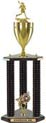Trophy: Wood 3-Post w/ Insert