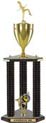 Trophy: Wood 3-Post w/ Insert