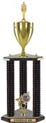 Trophy: Wood 3-Post w/ Insert