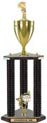 Trophy: Wood 3-Post w/ Insert