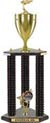 Trophy: Wood 3-Post w/ Insert