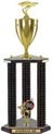 Trophy: Wood 3-Post w/ Insert