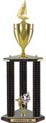 Trophy: Wood 3-Post w/ Insert