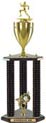 Trophy: Wood 3-Post w/ Insert