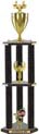 Trophy: Wood 3-Post w/ Insert