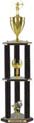 Trophy: Wood 3-Post w/ Insert