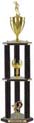 Trophy: Wood 3-Post w/ Insert