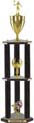 Trophy: Wood 3-Post w/ Insert