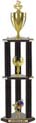 Trophy: Wood 3-Post w/ Insert