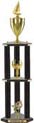 Trophy: Wood 3-Post w/ Insert