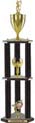 Trophy: Wood 3-Post w/ Insert