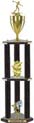 Trophy: Wood 3-Post w/ Insert