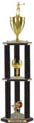 Trophy: Wood 3-Post w/ Insert