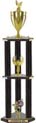 Trophy: Wood 3-Post w/ Insert