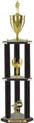 Trophy: Wood 3-Post w/ Insert