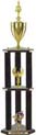 Trophy: Wood 3-Post w/ Insert