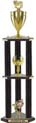 Trophy: Wood 3-Post w/ Insert