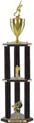 Trophy: Wood 3-Post w/ Insert