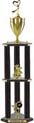 Trophy: Wood 3-Post w/ Insert