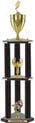 Trophy: Wood 3-Post w/ Insert