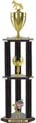 Trophy: Wood 3-Post w/ Insert