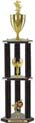 Trophy: Wood 3-Post w/ Insert