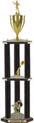 Trophy: Wood 3-Post w/ Insert