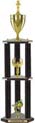 Trophy: Wood 3-Post w/ Insert