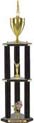 Trophy: Wood 3-Post w/ Insert