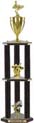 Trophy: Wood 3-Post w/ Insert