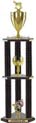 Trophy: Wood 3-Post w/ Insert